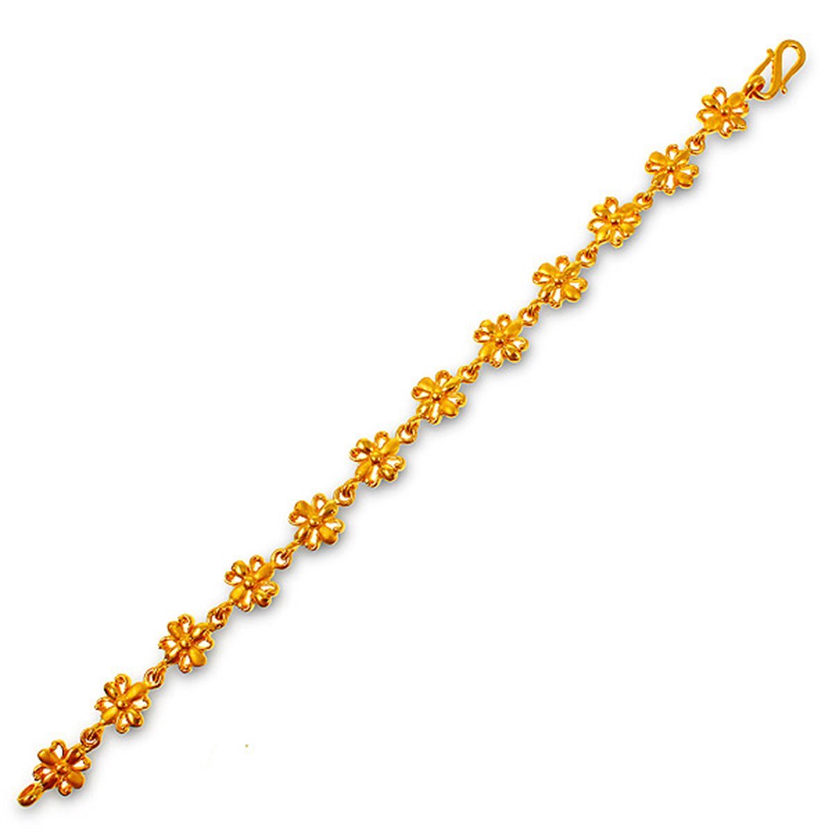 Ladies' Link Bracelet — 22K gold Bangles & Bracelets, front view