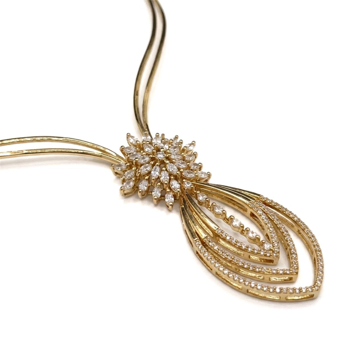 Starburst Drop Necklace — alternate view