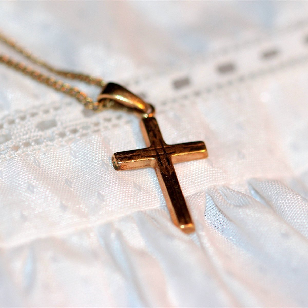 Gold Cross Pendant - 22K gold Pendants
