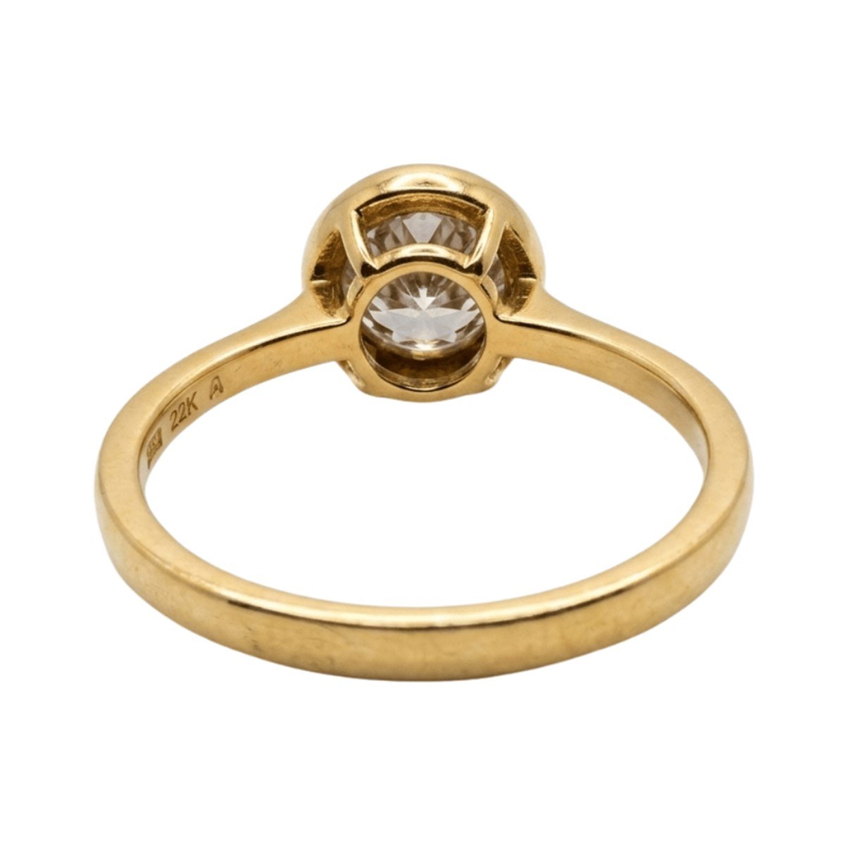 Bezel Solitaire Ring — alternate view