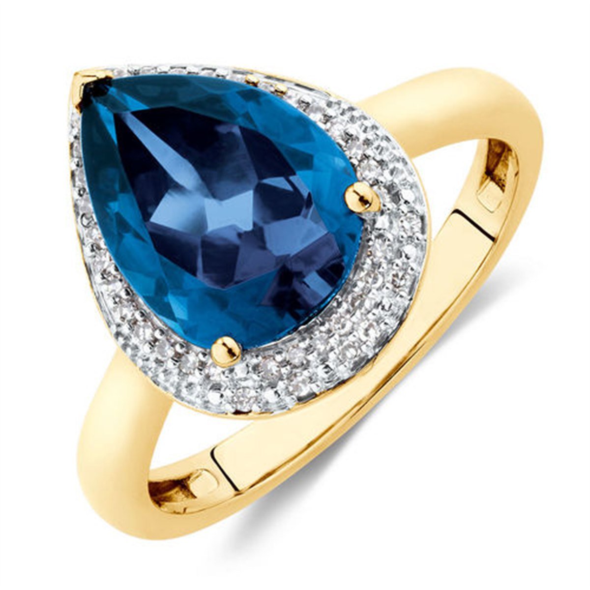 Ceylon blue sapphire ring set in 22K gold