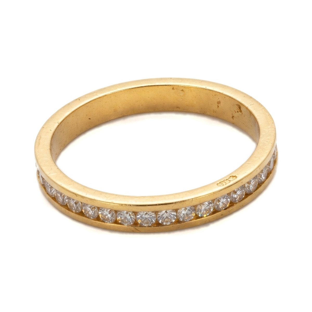 Channel-Set Eternity Band — detail view