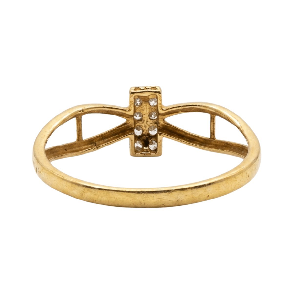 Pavé Crossover Ring — alternate view