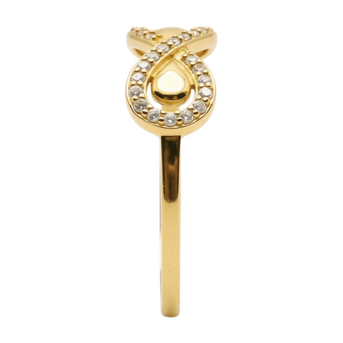 Pavé Infinity Ring — detail view