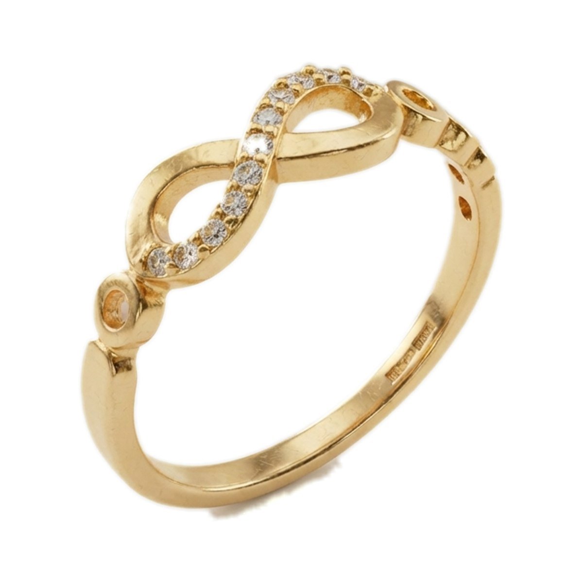 Open Circle Infinity Band - 22K gold Rings