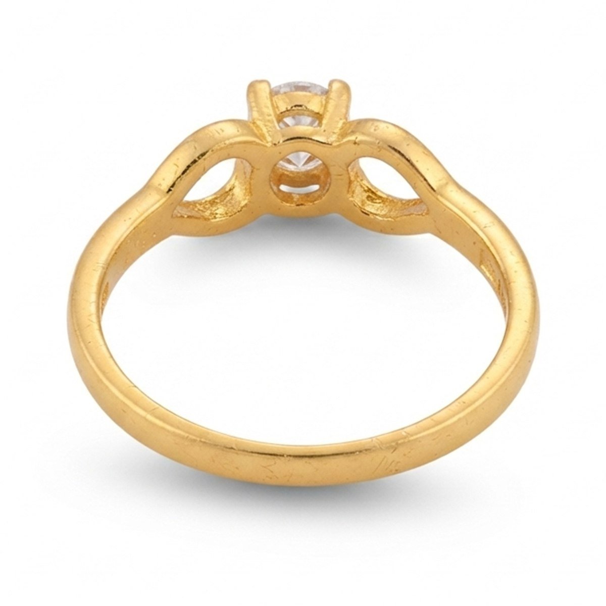 Twin Loop Solitaire Ring — alternate view